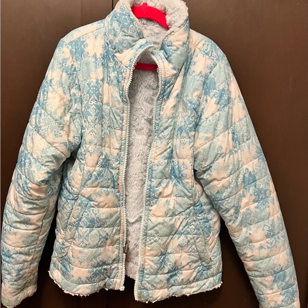 Reversible Blue and White Quilted Jacket